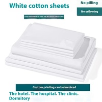 100% pur coton hôpital dortoir spécial trois pièces ensemble de linge Simple universel drap de lit housse de couette taie d'oreiller pour la maison