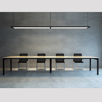 Suspension style Lampes luminescentes supérieures et inférieures faites Damien