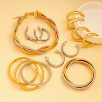 Pulsera, Gargantilla y Pendientes de Cadena de Cuello de Ganso para Mujer, de Acero Inoxidable, de Moda y de Gran Venta - Venta al por Mayor Directa de Fábrica Disponible