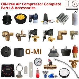Accessoires de <span class=keywords><strong>compresseur</strong></span> d'air en métal silencieux sans huile pour pompe à air-Vannes de cylindre de tasse de solénoïde unidirectionnelles et anneau en caoutchouc - Product Image 2