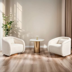 Prêt à expédier <span class=keywords><strong>Tissu</strong></span> Teddy 360 °   <span class=keywords><strong>Fauteuil</strong></span> <span class=keywords><strong>pivotant</strong></span> d'appoint, <span class=keywords><strong>fauteuil</strong></span> moderne <span class=keywords><strong>pivotant</strong></span> avec base en bois massif pour <span class=keywords><strong>salon</strong></span> et bureau à domicile - Product Image 5