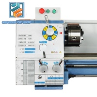 Tour de précision horizontal à tête engrenée CJM280 pour atelier de maintenance, tournage de métaux, mini-tour industriel