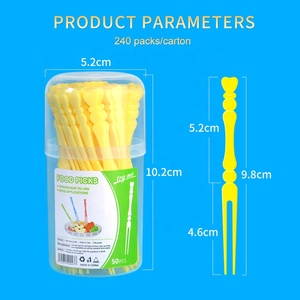 Nhãn Hiệu Riêng Tùy Chỉnh 50Pcs Bento Trẻ Em Phim Hoạt Hình Mini Bánh Snack Tiệc Món Khai Vị Món Tráng Miệng Dùng Một Lần Nhựa Thực Phẩm Trái Cây Đảng - Product Image 4
