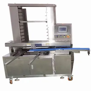 Ticari tepsi düzenlemek makinesi ay kek ekmek tepsisi düzenleme makinesi satılık