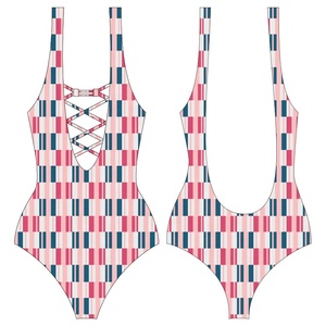 Direct Factory Sale Custom Designer Luxury Swimwear with Sustainable Anti-UV Features Private Label Swimsuit