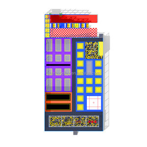 Sports extrêmes Free Jump Trampolines géants Tumbling Park et Ninja avec Dodgeball Foam Pit Climbing Wall Devil's Slide - Product Image 3