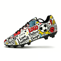 1 Paire de Chaussures de Football Personnalisées OEM pour Enfants et Hommes, Chaussures de Futsal Personnalisées avec Semelle Intérieure en TPU, Chaussures de Football d'Entraînement