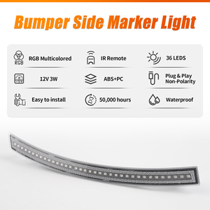 Bán Buôn Xe Phía Trước Phía Sau Bumper RGB LED Side Đánh Dấu Ánh Sáng Cho Chevrolet Corvette <span class=keywords><strong>C7</strong></span> 2014-2019 - Product Image 2