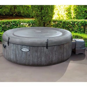 <span class=keywords><strong>Spa</strong></span> Inflable <span class=keywords><strong>Intex</strong></span> 28442 Hydromas Bubble <span class=keywords><strong>Spa</strong></span>, Jacuzzi <span class=keywords><strong>Exterior</strong></span>, Gris Madera, Deluxe, con Burbujas y Masaje - Product Image 4
