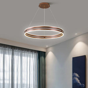 Lámpara Colgante Circular de Lujo de Diseño Italiano Minimalista Nórdico, Altura Ajustable, para Sala de Estar, Dormitorio, Estudio, Comedor - Product Image 5