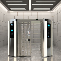 Carte RFID pleine hauteur personnalisée et système de porte de tourniquet de contrôle d'accès à reconnaissance faciale