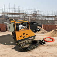 Machine à projeter le ciment et le mortier, machine de sablage pour murs extérieurs, mini-pleinière à pulvérisation rapide avec sortie de coulis uniforme