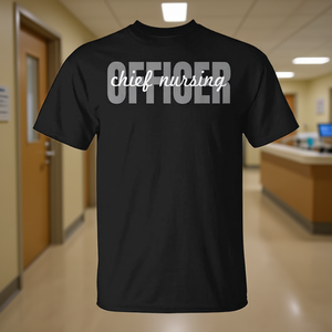 T-shirt per infermieri capi, nera, unisex, taglia media per adulti - Product Image 3