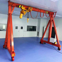 Mini grue à portique portable de type européen 5 tonnes pour le levage de matériaux