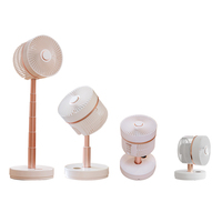Ventilateur oscillant rechargeable sans fil réglable, support de refroidissement d'air, ventilateur de table pliable, ventilateur portable sans fil pliable