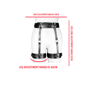 Cinture <span class=keywords><strong>BDSM</strong></span> Bondage, Cintura Regolabile Punk in Pelle PU, Reggicalze per Gambe, Cintura Gotica Sexy per Donne - Product Image 6