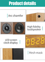 Soundbar TV Kayu D1 Grosir, Speaker BT Sistem Home Theater, Suara Surround 3D, Subwoofer Audio Echo, untuk Dinding, Desktop, Laptop