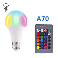 Changement de couleur A65 RGB Dimmable Led Ampoule Éclairage Intérieur Lampe E27 Maison Led Smart Blubs