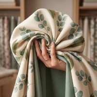 Tela de punto de poliéster estampada de doble trama cepillada de 300 g/m², tacto suave como la mantequilla, para conjuntos de ropa de descanso y pijamas para mujeres y niños.