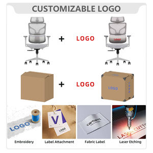 Silla de Oficina Ergonómica Moderna de Malla de Nailon Ajustable y Giratoria para Personas Altas y de Gran Tamaño, con Reposabrazos Ajustables y Soporte Lumbar Autoajustable - Product Image 6