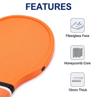 Ensemble de raquettes de pickleball en fibre de verre de qualité supérieure, avec protection de bord renforcée, raquette haute puissance avec sac de transport, fournisseur en gros