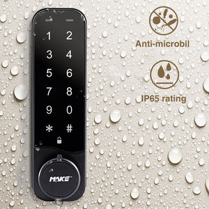 MK735全金属ロックハウジングIP65防水スマートデジタル電子タッチ画面キーパッドロックワードローブキャビネットロッカー用 - Product Image 4