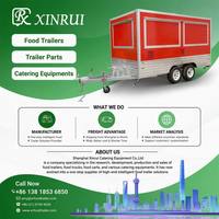 Remorques de cuisine mobiles entièrement équipées pour la restauration commerciale, avec équipement de traiteur complet, fermées, à vendre