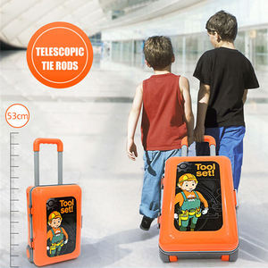 Juego de Juguetes de Plástico 2 en 1 para Juego de Imitación: Banco de Trabajo con Herramientas y Caja de Herramientas con Barra de Arrastre, Regalo para Niños - Product Image 3