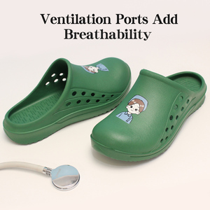 Chaussures de gommage EVA Sabots d'infirmière antidérapants Chaussures médicales confortables Institut de médecine Laboratoire Chaussures de soins de santé pour femmes - Product Image 3