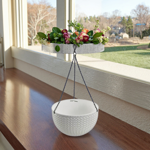 Maceta colgante <span class=keywords><strong>de</strong></span> plástico para verduras del fabricante original para interiores y exteriores, alféizar y jardines - Product Image 6