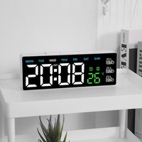 Huayang 5518 Pillen-Erinnerungswecker LED Digital mit USB-Ausgang Temperaturanzeige Dreifach-Alarm DST für Schlafzimmer