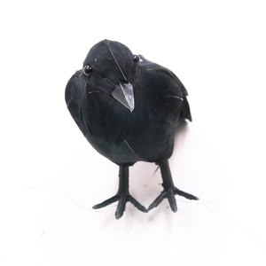 Cuervo Negro de Peluche Realista para Halloween con Diseño de Pico Abierto, Adorno de Jardín para el <span class=keywords><strong>Festival</strong></span> de los Fantasmas, Modelo Aterrador para Año Nuevo y Navidad - Product Image 2