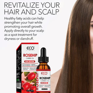 น้ำมันเมล็ดโรสฮิปออร์แกนิคสกัดเย็นบริสุทธิ์ 100% น้ำมันหอมระเหยบริสุทธิ์ 60 มล. สำหรับนวดกัวซา น้ำมันบำรุงผิวหน้า ลดรอยสิว -281315 มีสินค้าในสต็อก - Product Image 4