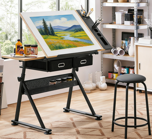 Mesa y Silla de Dibujo y Diseño de Alta Calidad con Ángulo Ajustable para Estudiantes, Artistas y Aulas Escolares - Product Image 4