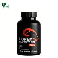 Complément Alimentaire Horny Goat Weed Max 1560mg pour Hommes et Femmes – Soutien Énergie, Force et Endurance – 90 Capsules