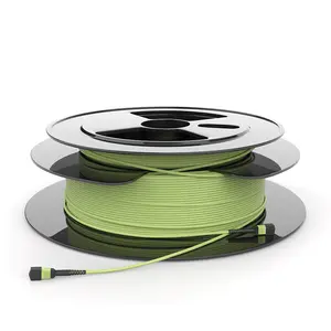 MPO-MPO kabel serat multi mode OM5 LSZH 3.0mm 50/125 kabel patch serat