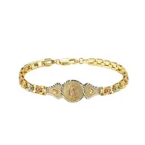 A00674949 xuping Classic style simple fashion 14K gold-plated elegant Virgin Mary rose inlaid bracelet