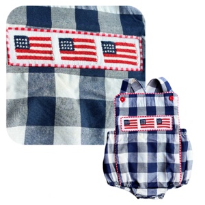 Tutina Estiva a Maniche Corte <span class=keywords><strong>per</strong></span> Bambini in Cotone con Ricamo Smock a Mano, Design Coniglietto Pasquale e Colletto Morbido - Product Image 5