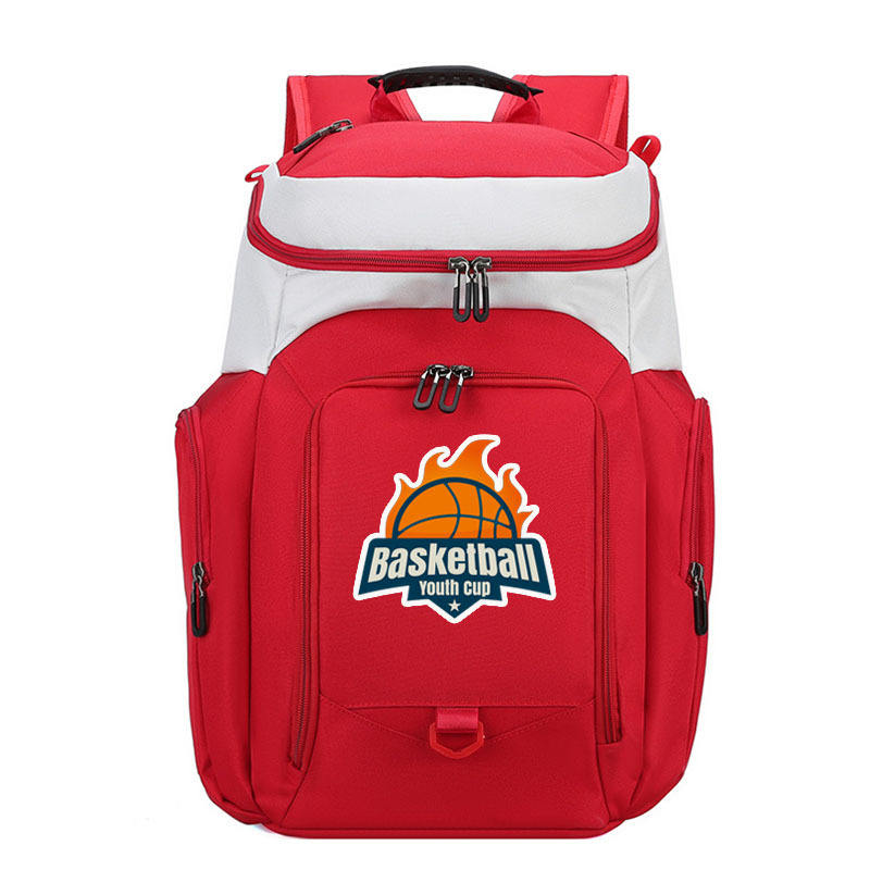 Red/white-basketball printing