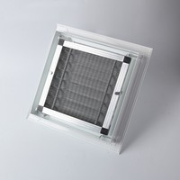 Système HVAC moderne Sortie de ventilation d'air en alliage d'aluminium Grille de retour d'air extérieure Ventilateurs à persiennes pour usage de bureau Diffuseurs
