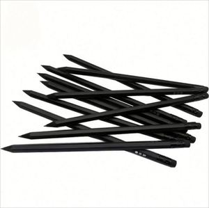 Crayon en bois noir mat personnalisé de haute qualité avec logo et impression sur mesure - Product Image 1