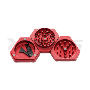 Grinder Triangolare a 4 Strati, Trituratore Portatile a Pressione Manuale per Tabacco, Stile Moderno per Grinder di Erbe da Fumo - Product Image 3