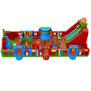 <b>Large</b> kids playzone commercial bouncy castle combo slide <b>inflatable</b> amusement park for outdoor playground - Product Image 1