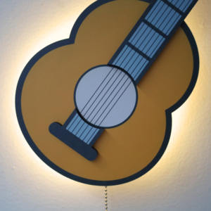 Interruptor de cable de tracción único con pilas <span class=keywords><strong>AA</strong></span>, luz de pared de madera blanca cálida de 2700K para decoración de granja de niños de guardería - Product Image 4