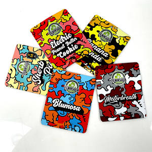 Kunden spezifisch bedruckte 3,5g geruchs neutrale holo grafische Tasche Unregelmäßig Einzigartige, speziell gestanzte, wieder versch ließbare Gummies-Esswaren für Gesichts masken - Product Image 1