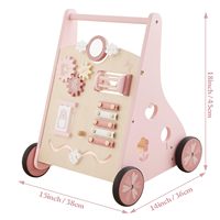 Marchettes pour bébés de style européen, marchettes en bois pour tout-petits, marchettes d'extérieur pour bébés, marchettes d'apprentissage et d'activités