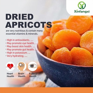 Abricots jaunes séchés sucrés et acidulés, fruits entiers conservés, riches en nutriments, fruits secs naturels, déshydratés au sirop, secs et noix AD - Product Image 2