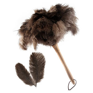 Manche en bois personnalisé autruche naturelle poulet dinde plumeau rétractable dépoussiérage avec rallonge - Product Image 4