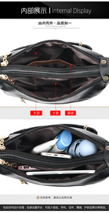 Sacs à bandoulière décontractés multi-poches pour femmes, sacs à main et sacs à bandoulière en cuir souple de haute qualité, sacs pour femmes - Product Image 6