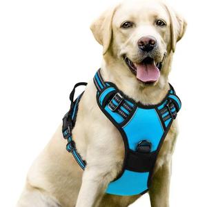 Elt verstellbares Nylon-Hunde geschirr mit reflektieren den Streifen, stilvoller, nicht ziehender Weste, Hochleistungs-Hunde geschirr, Hundes icherheit b - Product Image 1